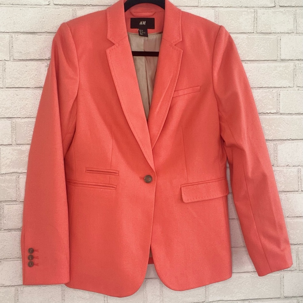 H&M sz 6 Coral colored Blazer